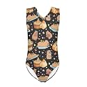INSTANTARTS Leopard Leotard Girl Gymnastics Toddler Tank Biketards One Piece