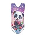 INSTANTARTS Leopard Leotard Girl Gymnastics Toddler Tank Biketards One Piece