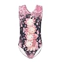 INSTANTARTS Leopard Leotard Girl Gymnastics Toddler Tank Biketards One Piece