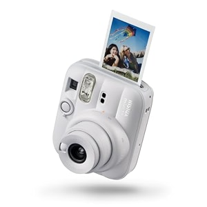 instax mini 13 instant camera with self timer clay white