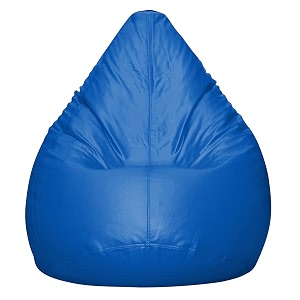 inster faux leather bean bag without beans size-3xl color- blue