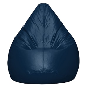 inster faux leather bean bag without beans size-xxl color- navy blue
