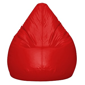 inster faux leather bean bag without beans size-xxl color- red