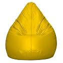 INSTER Faux Leather Bean Bag Without Beans (Size-4XL) (Color- Yellow)