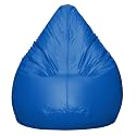 INSTER Faux Leather Bean Bag Without Beans (Size-3XL) (Color- Blue)