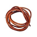 Sewing Machine Leather Belt with Metal Hook, (1) (Brown)