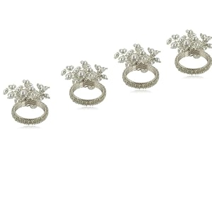spider silver napkin ring silver and metal ring holder for dinning table decoration set of4pcs size  4cmx4cm