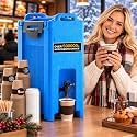 Insulated Beverage Dispenser 5 Gallon - Hot and Cold Drink Container with Handles, Thermal Drink Dispenser Cooler Server carrier For Commercial Catering Blue