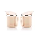 XMART INDIA Insulated Stainless Steel Coffee Mug with Lid – 300ml Double Wall Tea &amp; Milk Mug for Travel, Home, Office, Restaurant Stylish, Leakproof, Drinkware Gifts for Woman,Man(2 Pc, Ivory)