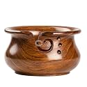 INTAJ Large Wooden Yarn Bowl Cute Rosewood Yarn Holder for Knitting and Crocheting, Crochet Gift for Knitting Lovers, Wooden Yarn Spinner for Crochet -Christmas Gift Ideas for Mother's Day, Her, Wife