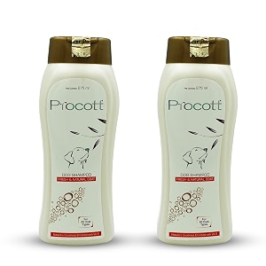 intas alp procott 275ml dog shampookeeps fresh amp natural coatenriched with vitamin e for all coat typesoil extract of lemongrass amp avocado pack- of 2 procott 275ml new packing 550 milliliter
