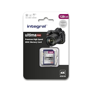 integral 128gb sd card 4k ultra-hd video premium high speed memory card sdxc up to 100mbs sdxc v30 uhs-i u3 class 10 sd memory card black