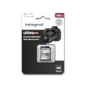 Integral 128GB SD Card 4K Ultra-HD Video Premium High Speed Memory Card SDXC Up to 100MB/s SDXC V30 UHS-I U3 Class 10 SD Memory Card, Black