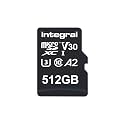 Integral 512GB Micro SD Card 4K Video Premium High Speed Memory Card SDXC Up to 100MB s Read Speed and 50MB s Write Speed V30 C10 U3 UHS-I A2