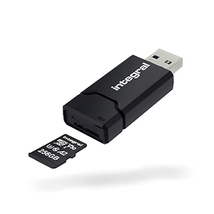 integral micro sd usb30 memory card reader adapter - up to 170mbs read amp 130mbs write speed compact amp ultra-sleek and compatible with micro sd microsdhc amp microsdxc