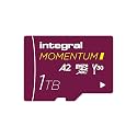 Integral Momentum I - 1TB MicroSDXC Card, 210MB/s Reading, 180MB/s Write, V30, U3, A2, for 4K/5K UHD on GoPro, DJI Drones, Sports Cameras and 360°, Waterproof, Shockproof