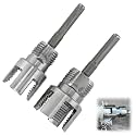 Integrated Internal & External Pipe Threading Tool, Electric Drill Compatible Dual-Function Pipe Thread Cutting Tool for 1/2" & 3/4" PVC/Plastic Pipes – NPT Thread Maker Set – DIY Repairs Maintenance