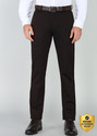 INTEGRITI Men Slim Fit Brown Cotton Blend