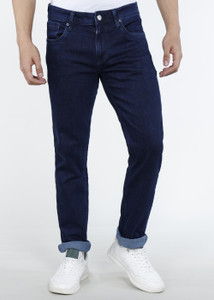 INTEGRITI Men Slim Mid Rise Dark Blue