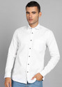 INTEGRITI Men Solid Casual White Shirt