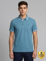 INTEGRITI Solid Men Polo Neck Light Blue
