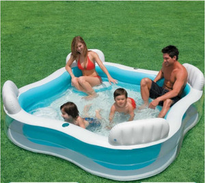 intelligent pvc intex swim center family lounge pool with pump inflatable swimming pool