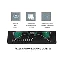 Intellilens Nvision Unisex Power Reading Blue Cut Anti Reflection Full Frame Spectacles Glasses For Mobile Laptop Tablet Computer (52-18-135)