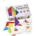 Intelliskills Premium Brain Boosting Wooden Tangram Puzzle Game for Kids, Educational & Travel Puzzle Game for 3+ Years Girls & Boys, Brain Teaser Toys, BIS Certified, Birthday Gift