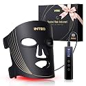 INTEO Red Light Therapy Mask for Face, 850nm NIR LED Face Mask with Timer