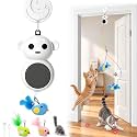 2-in-1 Interactive Laser Pointer Cat Toy &amp; Flying Bird Wand for Indoor Cats