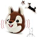 Interactive Dog Toys - Auto Bounce, Move & Vibrate with Sound, Talking Squirrel Puppy Toy for Small Medium Large Dogs, Rechargeable Durable Toy for Anxiety Relief, Boredom & Indoor Play