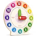 Interactive Educational Teaching Clock - Learn Time Easily, Durable Design for Kids with moveable arms, Engaging Hands-On Learning Tool, Perfect for Classroom & Home Use