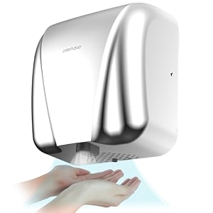 interhasa hand dryers stainless steel heavy duty jet cube high speed 1800w for home commercial bathroom iso9001 approved