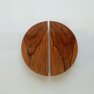 interior hut 3 natural teak wooden handle solid teak wood for wardrobe handles doors handle cabinet handles drawers handles pull handleex01 - 1 pair 4 inches