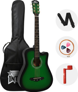 intern INT-38C-GR Acoustic Guitar Rosewood Ebony Right