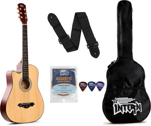 intern int-38c-nt-l acoustic guitar linden wood linden wood left hand orientation