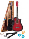 intern INT-CF01-RD Acoustic Guitar Carbon Fibre Carbon Fibre Right Hand Orientation