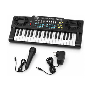 intern kids keyboard for beginners rechargeable battery piano keyboards with mic int-kb-3701 analog portable keyboard