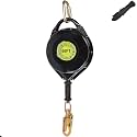 66FT Self Retracting Lifeline, Shemior Retractable Lanyard, Steel Cable SRL