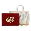 INTERNATIONAL GIFT® German Silver Plated Wine Glass with Best Wishes (Set of 2 Pieces) 300 ml