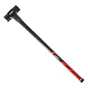 INTERTOOL Sledgehammer 8 lbs – Sledge Hammer for Demolition, Construction, & Stake Driving - Reinforced Steel 36” Overstrike Protection with Shock Absorbing Non-Slip Handle HT08-0244