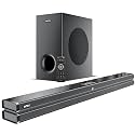 Intex 2.1 Ch 240W Bluetooth Soundbar | 360 Surround Sound &amp; Deep Bass | Remote Control | 6.5" Subwoofer, Bluetooth v5 | USB, HDMI, AUX in &amp; Optical Connectivity (Black)