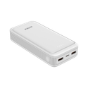 Intex 20000 mAh 22 W Compact Power Bank (Creamy White, Lithium Polymer, Fast Charging for Mobile)