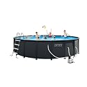 INTEX 26333EP 20ft X 48in Ultra XTR Frame Deluxe Above Ground Swimming Pool Set with 2100 GPH Sand Filter Pump, Removable Ladder, Ground Cloth, Pool Cover, SuperTough, Puncture and Rust Resistant
