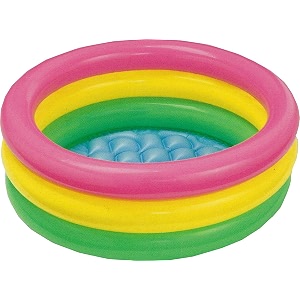 intex 3kb kid39s inflatable baby bath tub pool 2ft 3-4 years multicolour