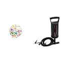 Intex Air Baloon Pump and Intex Lively Print Balls - Stars, Multi Color