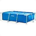 INTEX Metal Frame 9ft 10in x 6ft 6.75in x 29.5in Above Ground Swimming Pool