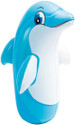 INTEX ® Original Inflatable Dolphin Hit Me Inflatable Bouncer, Play Gym Inflatable HitMe Toys