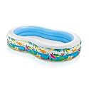 Intex Swim Center Inflatable Paradise Seaside Kids Swimming Pool, Blue
