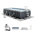 INTEX Ultra XTR 18ft x 9ft x 52in Above Ground Swimming Pool Set w/Pump